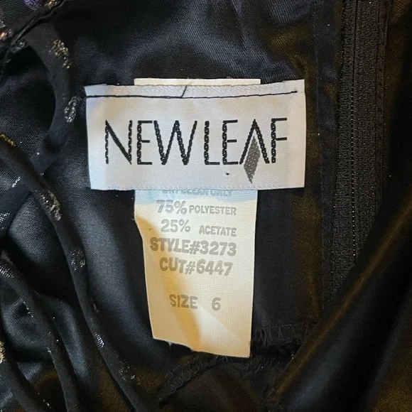 Vintage New Leaf 80’s Metallic Polka Dot Ruffle Dress - Picture 9 of 9